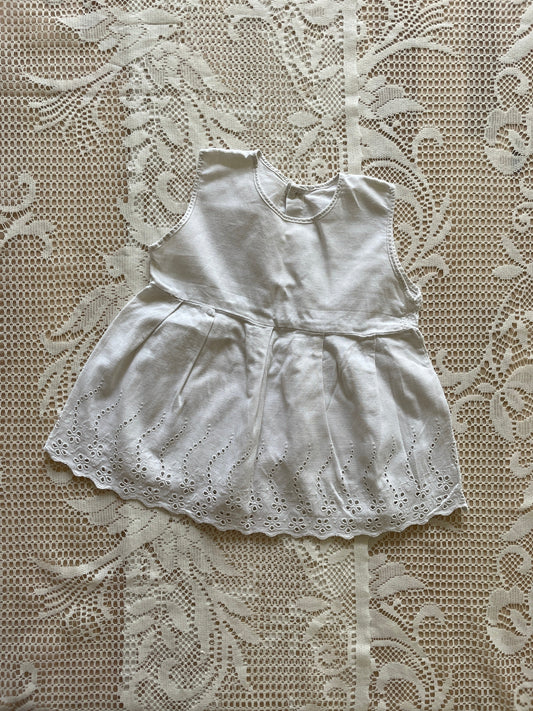 フランスアンティーク 子供服 コットン製 ベビードレス