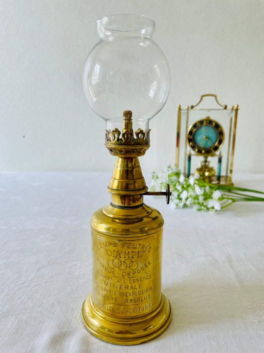 【W様専用】フランスアンティーク オイルランプ LAMPE-OLYMPE ピジョンランプ